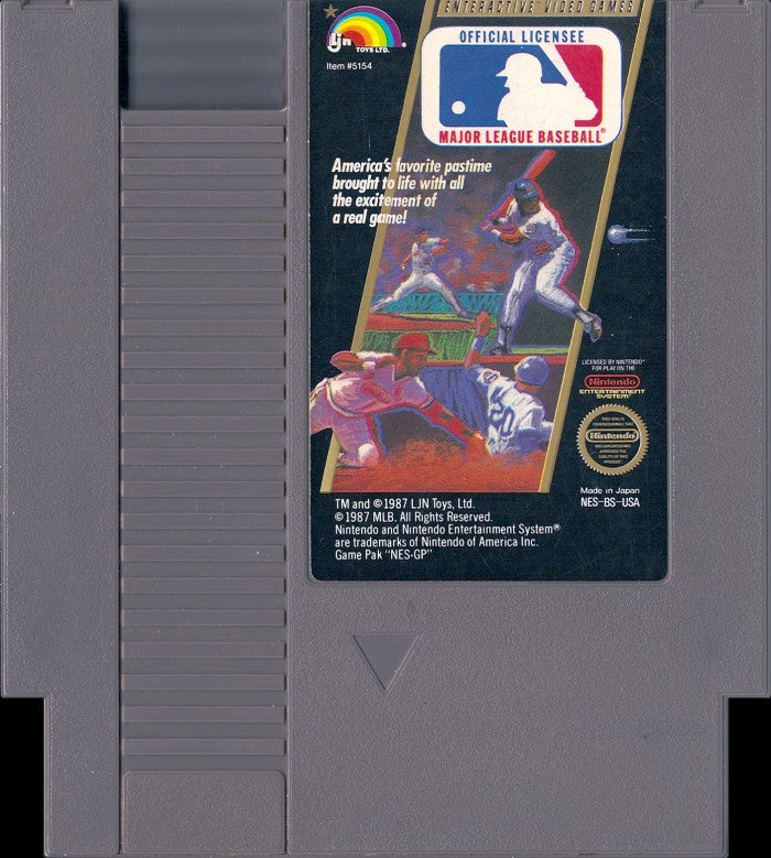 Loose NES Cart - Major League Baseball (Online Order Only)