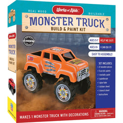 Monster Truck Buildable Wood Craft & Paint Kit (ONLINE ORDER ONLY)