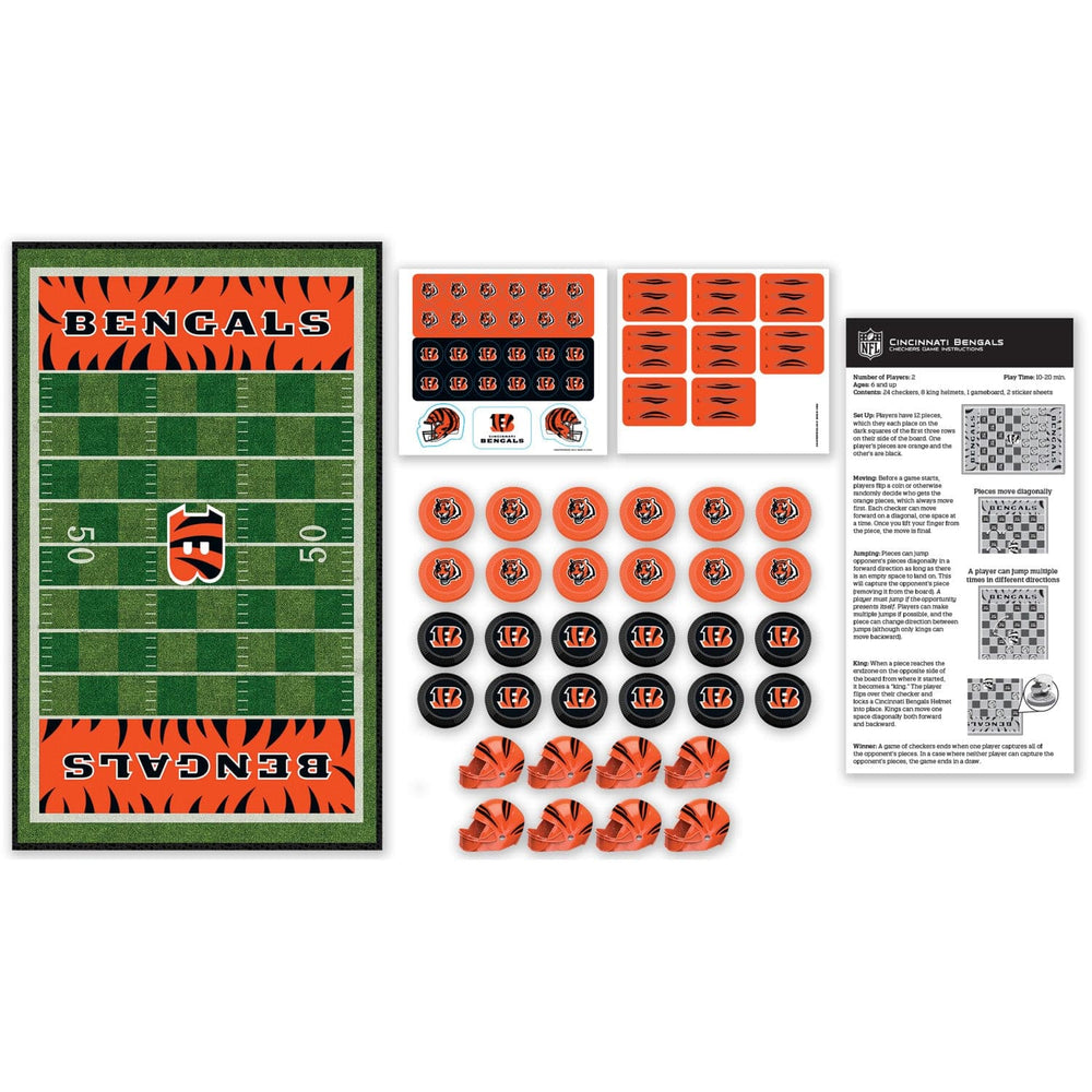 Cincinnati Bengals Checkers Board Game (ONLINE ORDER ONLY)