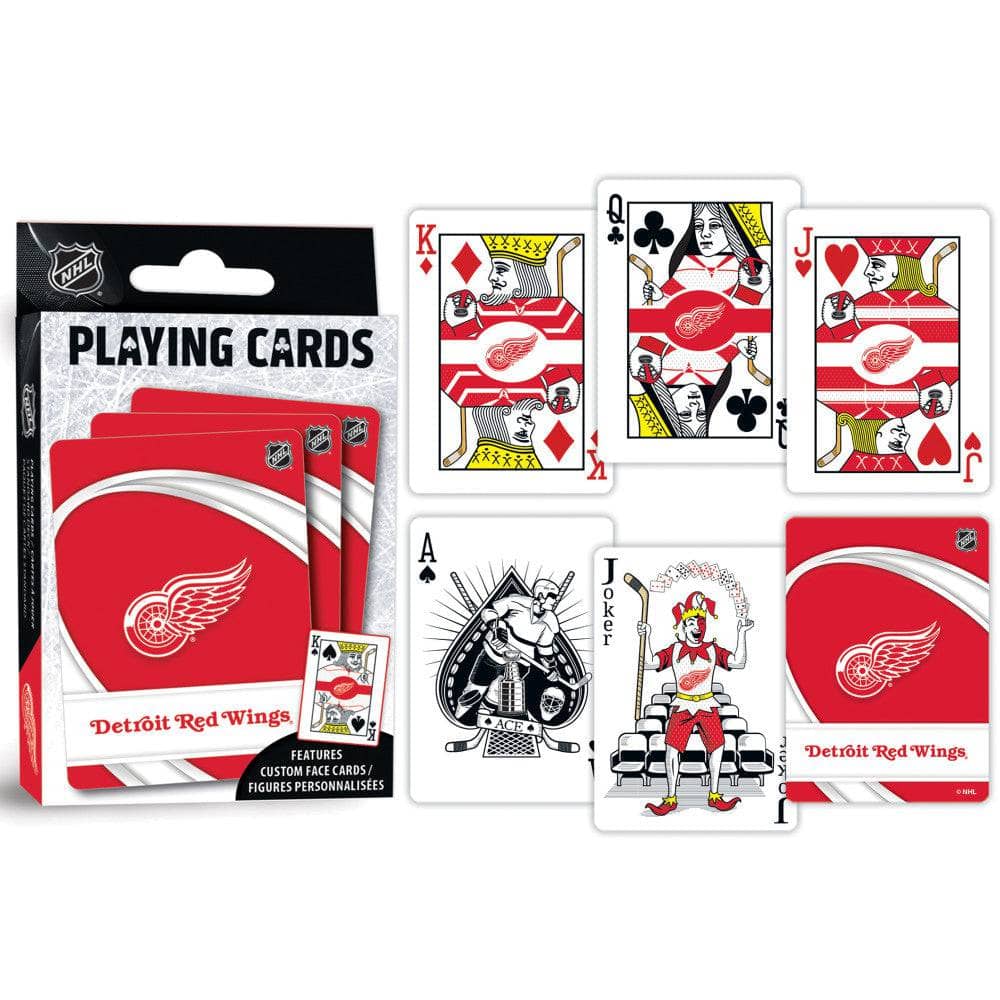 Detroit Red Wings Playing Cards - 54 Card Deck (ONLINE ORDER ONLY)