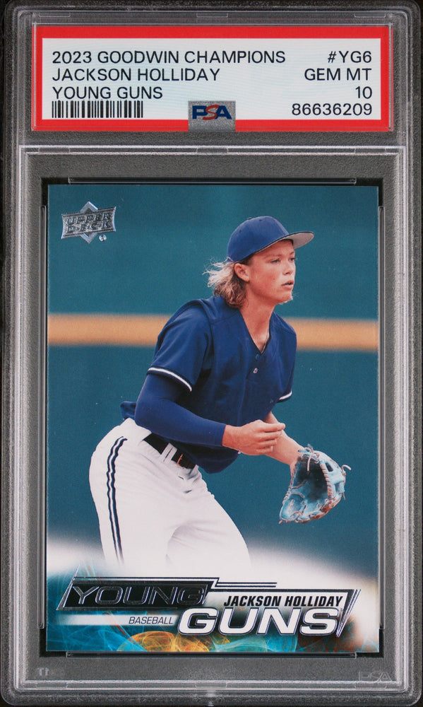 2023 UPPER DECK GOODWIN CHAMPIONS UPPER DECK YOUNG GUNS JACKSON HOLLIDAY  #YG6 - PSA 10 (Online Order Only)