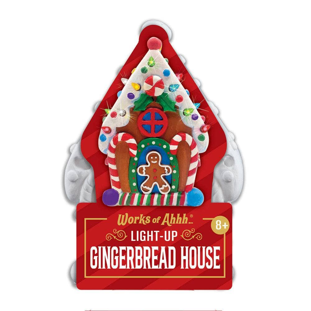 Light-Up Gingerbread House - 6" Plaster Paint Kit (ONLINE ORDER ONLY)