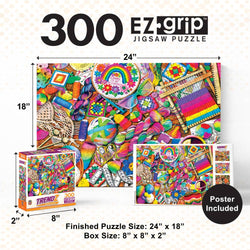 Trendz - Hooked on Color 300 Piece EZ Grip Jigsaw Puzzle