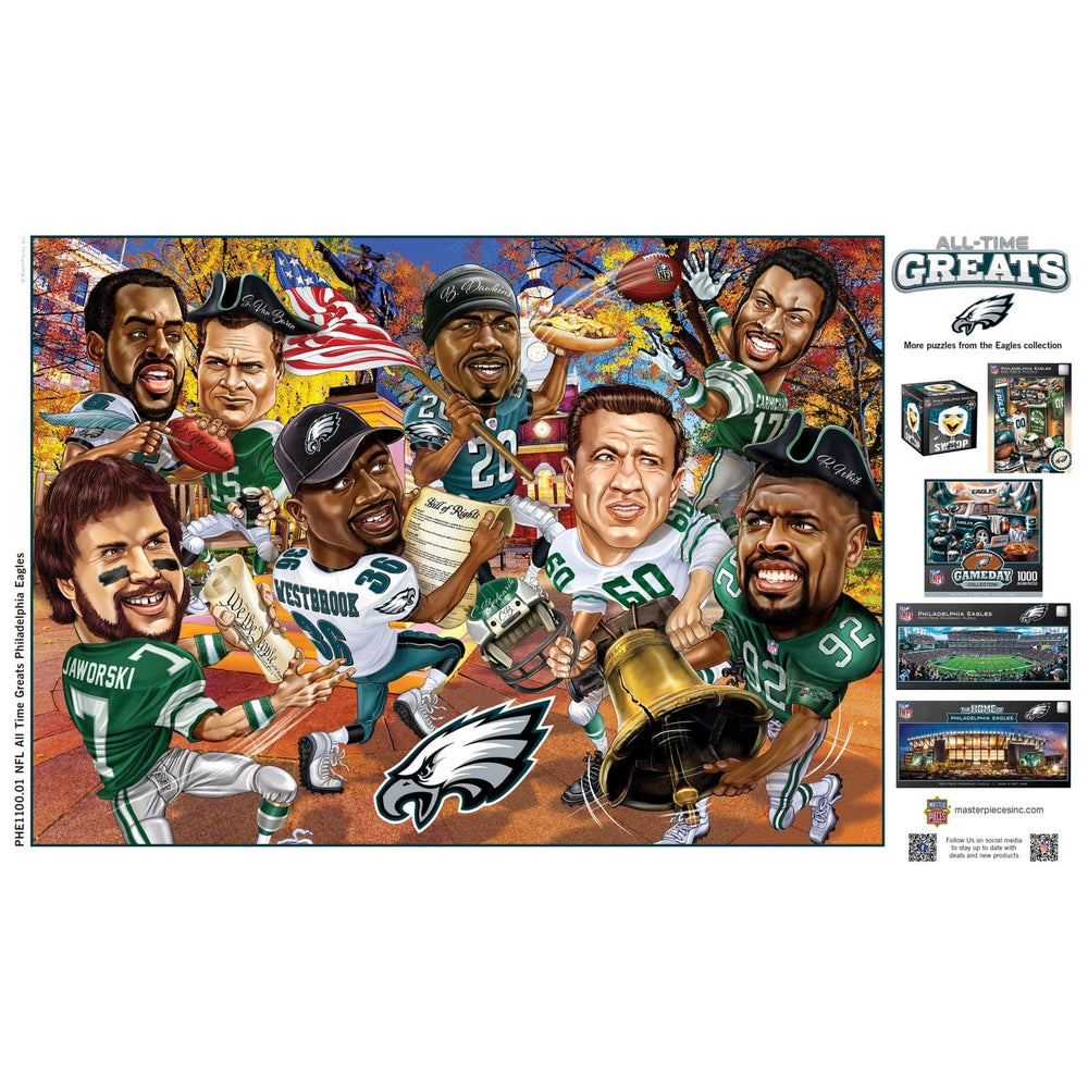 Philadelphia Eagles - All Time Greats 500 Piece Jigsaw Puzzle (ONLINE ORDER ONLY)