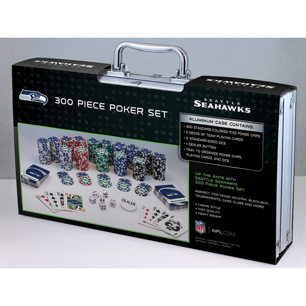 Seattle Seahawks 300 Piece Poker Set (ONLINE ORDER ONLY)
