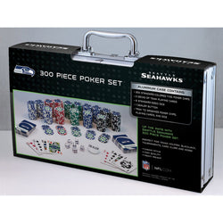 Seattle Seahawks 300 Piece Poker Set (ONLINE ORDER ONLY)