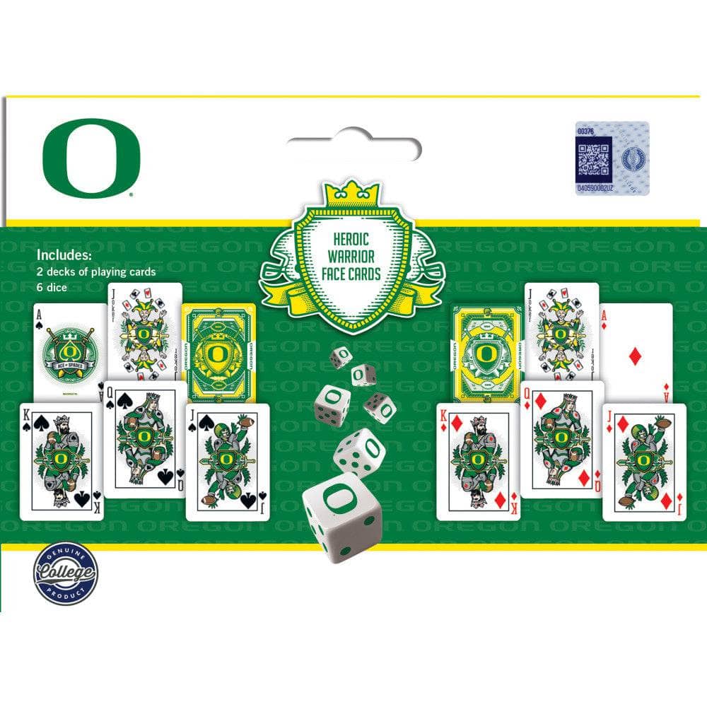 Oregon Ducks - 2-Pack Playing Cards & Dice Set (ONLINE ORDER ONLY)