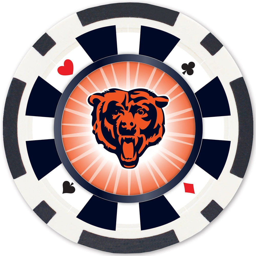 Chicago Bears 100 Piece Poker Chips (ONLINE ORDER ONLY)