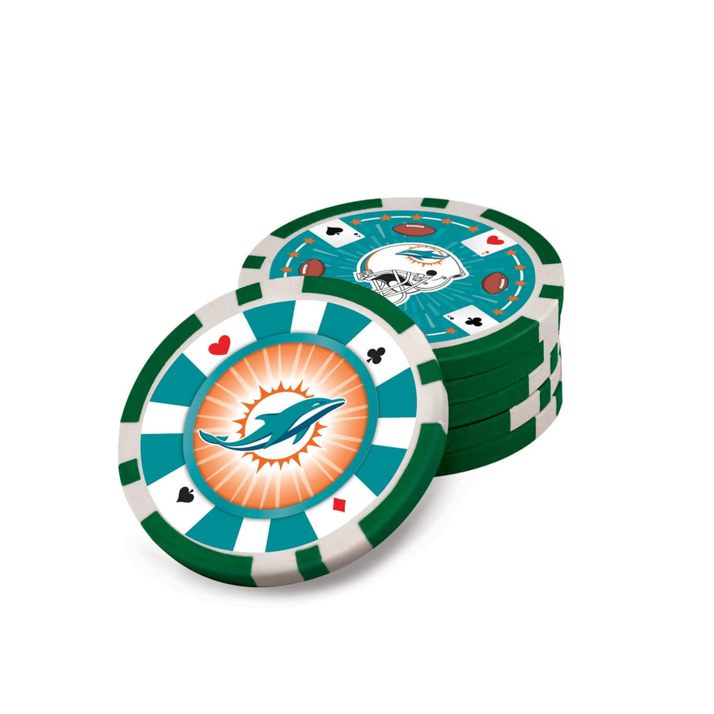Miami Dolphins 300 Piece Poker Set (ONLINE ORDER ONLY)