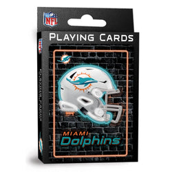 Miami Dolphins Neon-Styled Playing Cards - 54 Card Deck (ONLINE ORDER ONLY)