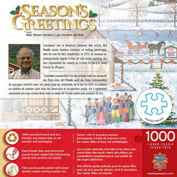 Season's Greetings - Main Street Carolers 1000 Piece Jigsaw Puzzle (ONLINE ORDER ONLY)