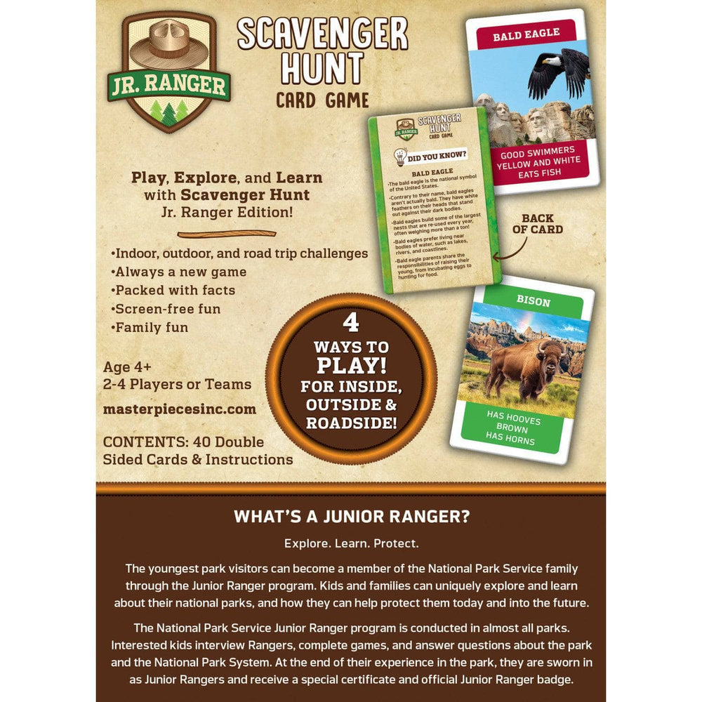 Jr Ranger - Scavenger Hunt Card Game