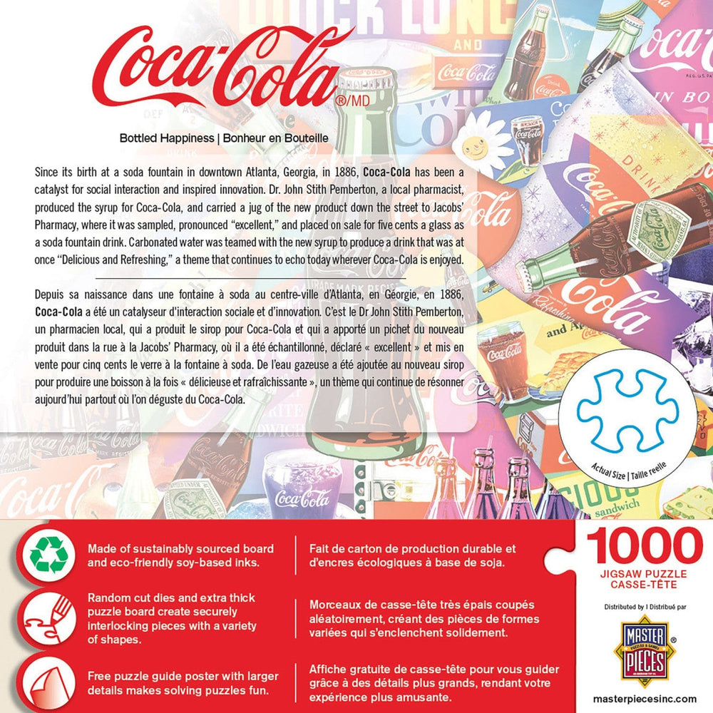 Coca-Cola - Bottled Happiness 1000 Piece Jigsaw Puzzle (ONLINE ORDER ONLY)