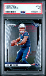 Graded 2024 Panini Prizm Joe Milton #354 Rookie RC Football Card PSA 7 Near Mint (ONLINE ORDER ONLY)