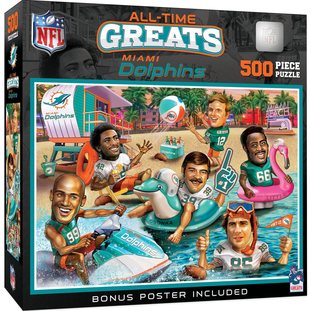 Miami Dolphins - All-Time Greats 500 Piece Jigsaw Puzzle