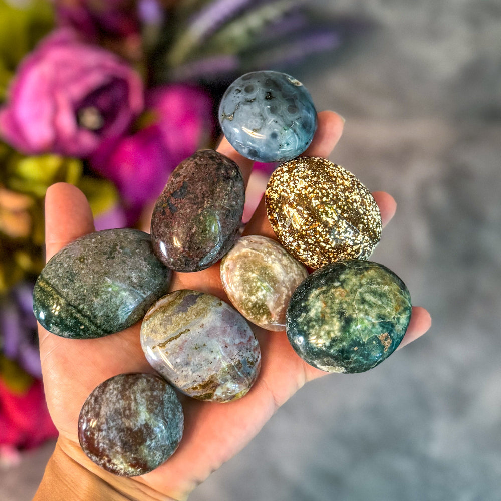 Ocean Jasper Palmstones (ONLINE ORDER ONLY)