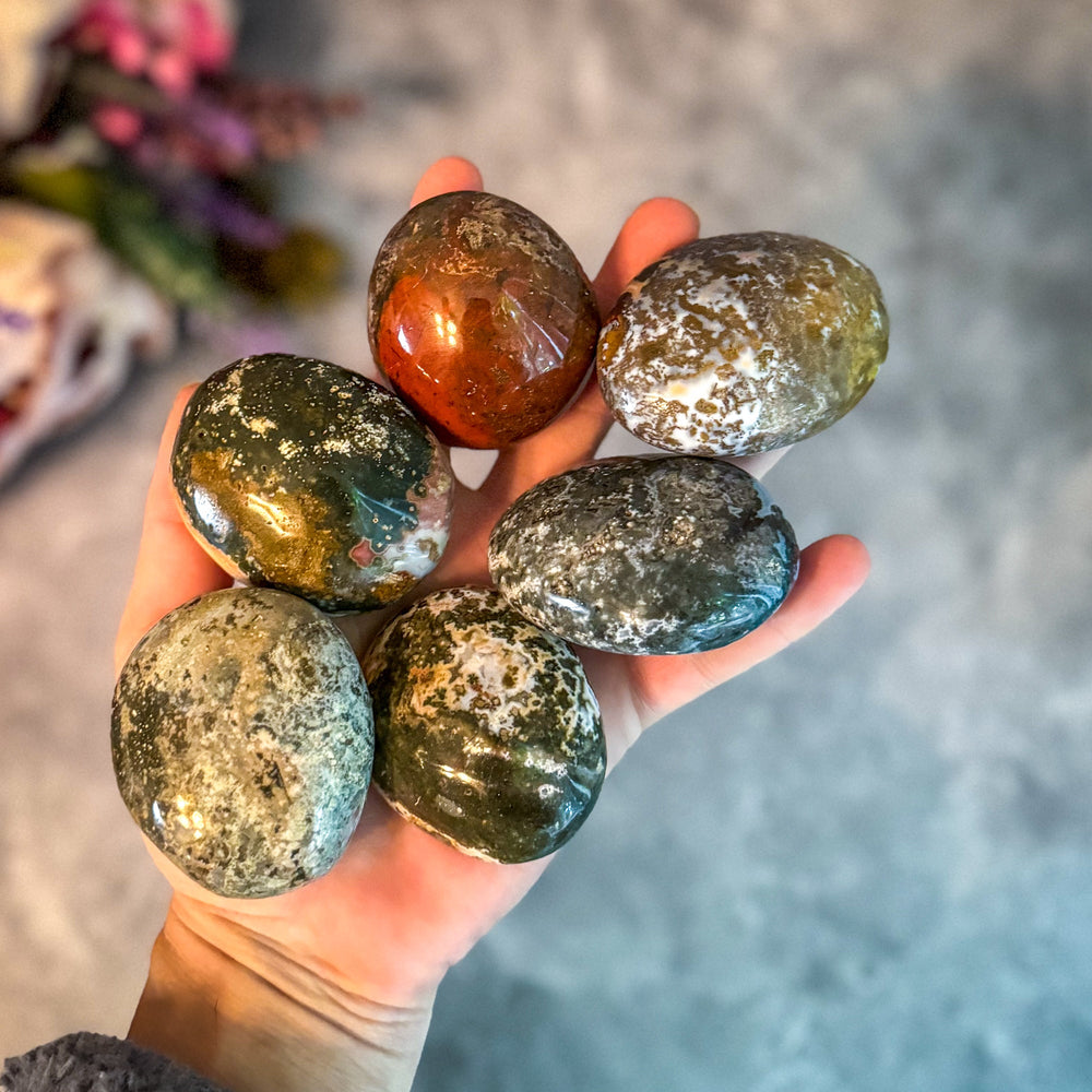 Ocean Jasper Palmstones (ONLINE ORDER ONLY)