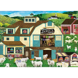 Hometown Gallery - Janet's Wool Goods 1000 Piece Jigsaw Puzzle