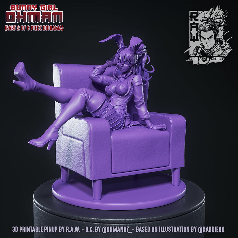 Ohman Bunny Girl – Original Character – 75mm & 120mm Scale Figure (ONLINE ORDER ONLY)