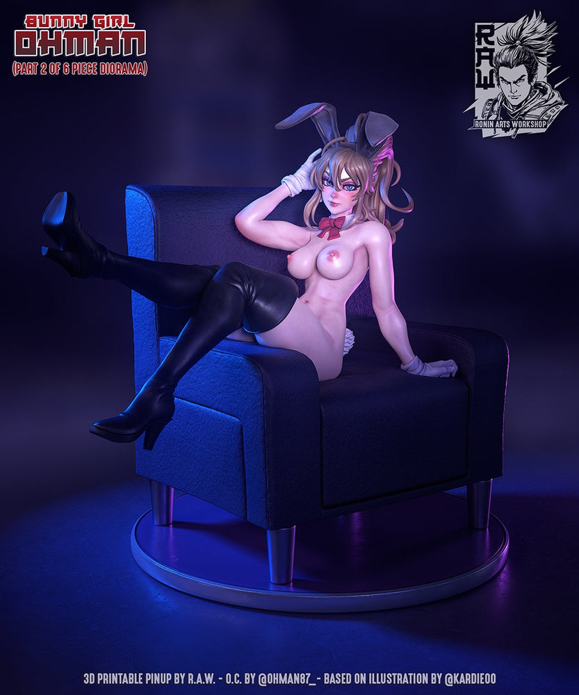 Ohman Bunny Girl – Original Character – 75mm & 120mm Scale Figure (ONLINE ORDER ONLY)