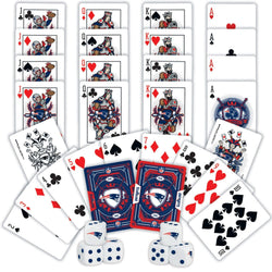 New England Patriots - 2-Pack Playing Cards & Dice Set (ONLINE ORDER ONLY)
