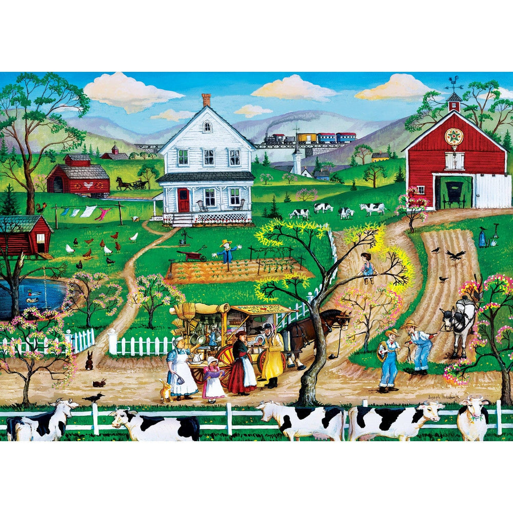 Hometown Gallery - The Peddler 1000 Piece Jigsaw Puzzle (ONLINE ORDER ONLY)
