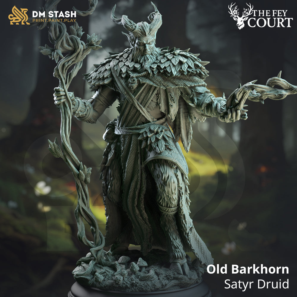 Old Barkhorn (Male Satyr Druid) (Online Order Only)