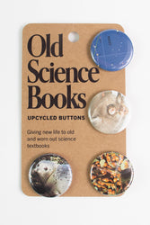 Old Science Books: Upcycled Buttons (ONLINE ORDER ONLY)