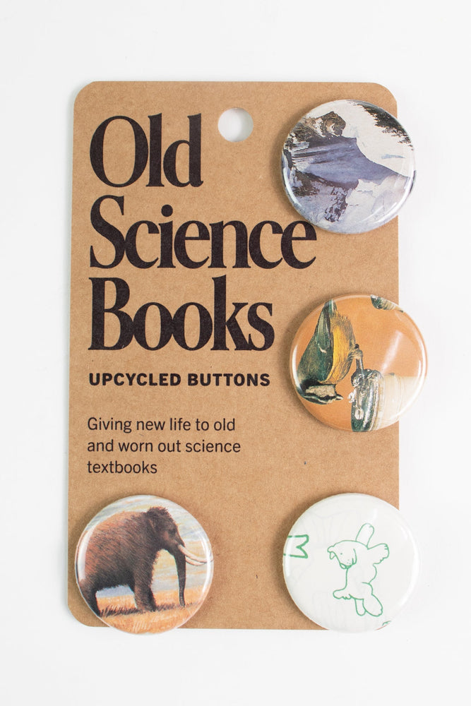 Old Science Books: Upcycled Buttons (ONLINE ORDER ONLY)