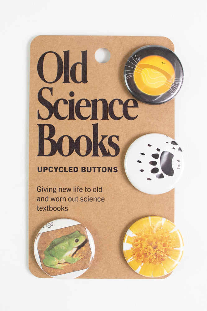 Old Science Books: Upcycled Buttons (ONLINE ORDER ONLY)