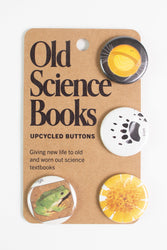 Old Science Books: Upcycled Buttons (ONLINE ORDER ONLY)