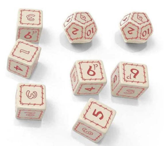 The One Ring White Dice Set (ONLINE ORDER ONLY)