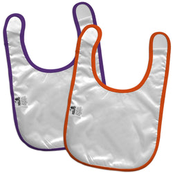 Clemson Tigers - Baby Bibs 2-Pack - Orange & Purple (ONLINE ORDER ONLY)