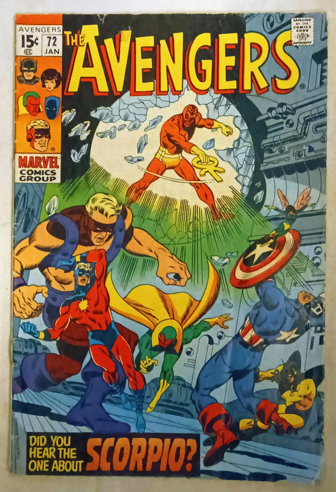 Avengers #072, Marvel Comics (January 1970, GD+) (ONLINE ORDER ONLY)