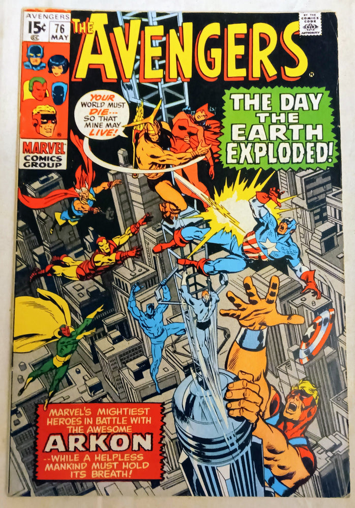 Avengers #076, Marvel Comics (May 1970, GD+) (ONLINE ORDER ONLY)