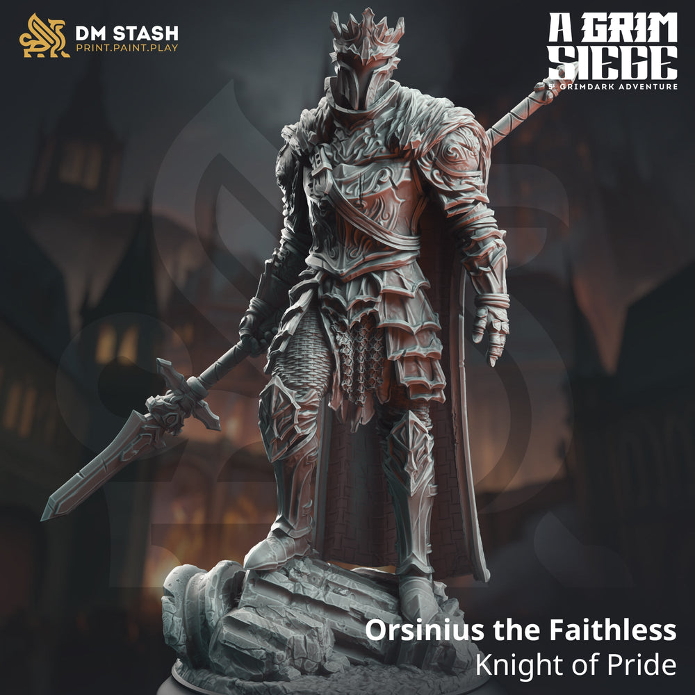 Orsinius the Faithless, Knight of Pride (Male Human Dark Paladin) (Online Order Only)