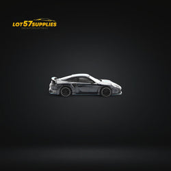(Pre-Order) PopRace Porsche 992 Stinger GTR Carbon Edition - Carbon Grey Blue Line 1:64 (ONLINE ORDER ONLY)