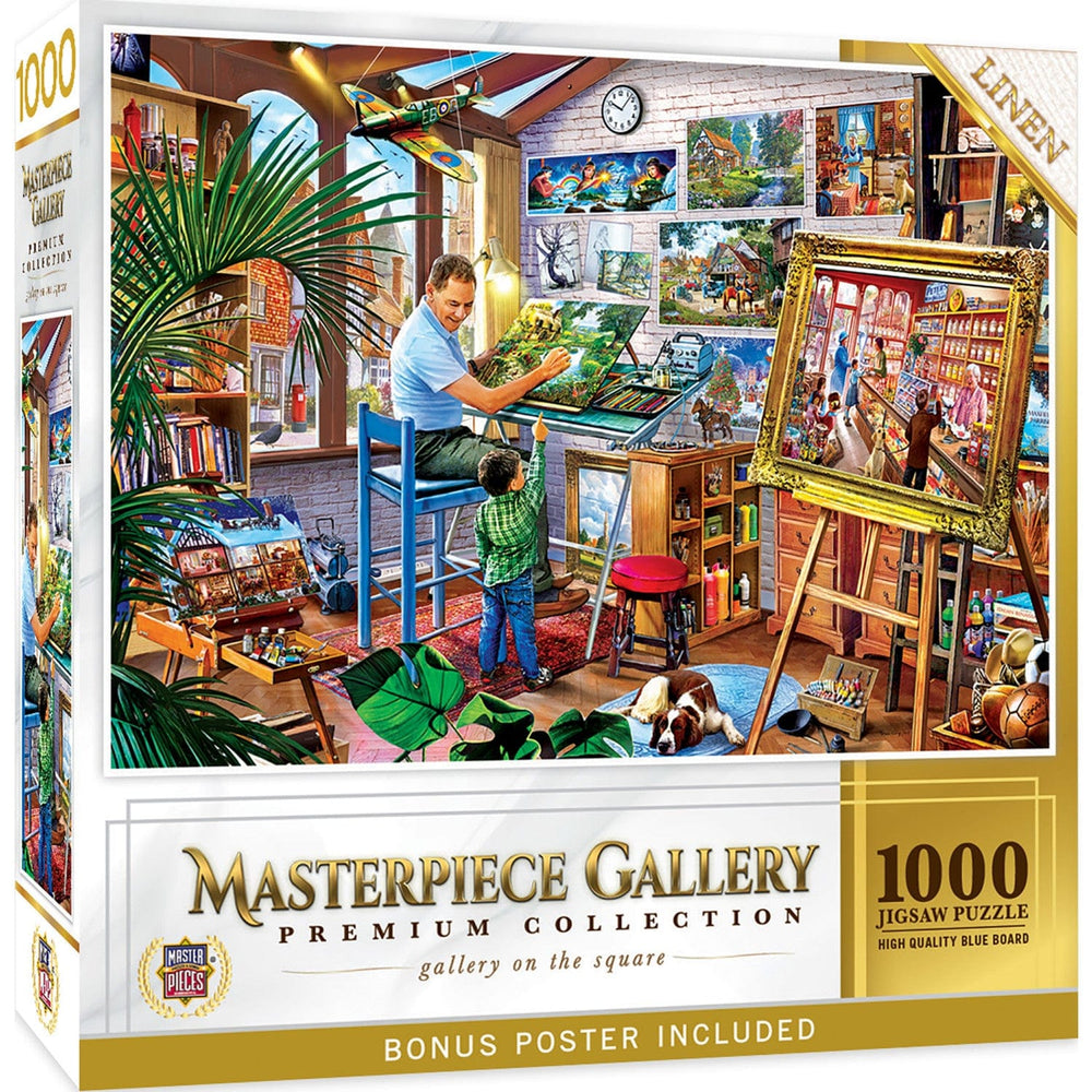 Masterpiece Gallery - Gallery on the Square 1000 Piece Jigsaw Puzzle (ONLINE ORDER ONLY)