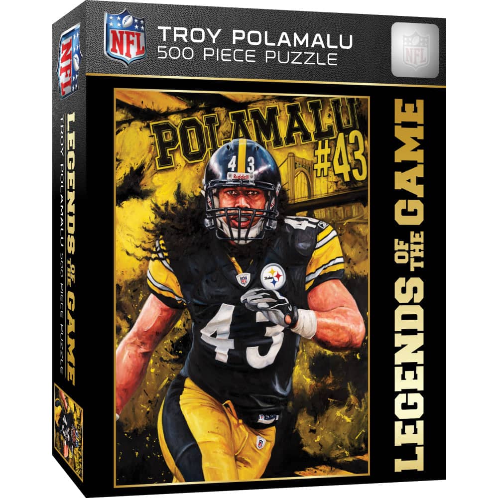 Legends of the Game - Troy Polamalu 500 Piece Jigsaw Puzzle