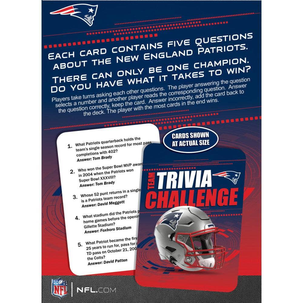 New England Patriots Trivia Challenge (ONLINE ORDER ONLY)