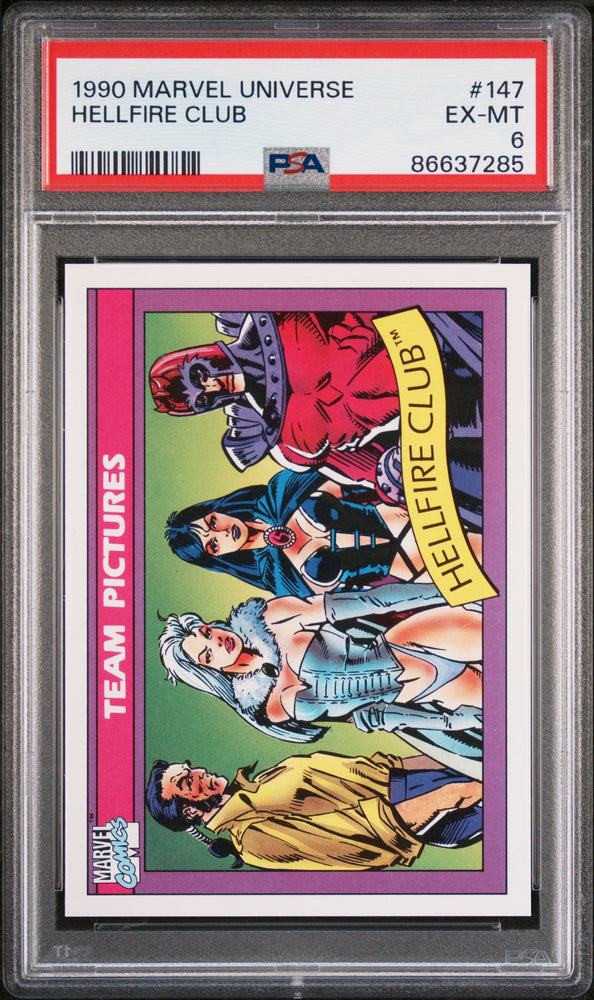 1990 MARVEL UNIVERSE HELLFIRE CLUB  #147 - PSA 6 (Online Order Only)