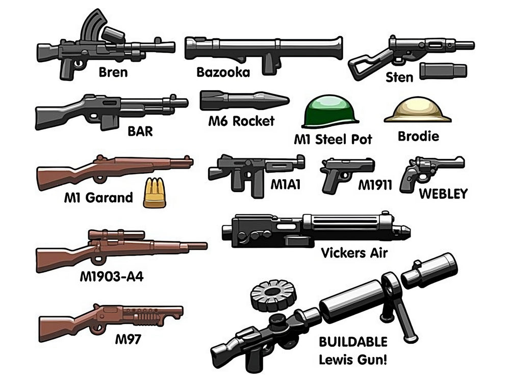 Allies Weapons Pack (ONLINE ORDER ONLY)