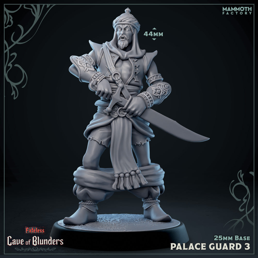 Palace Guard with Scimitar: Sculpt 3 (Male Human Fighter) (Online Only)