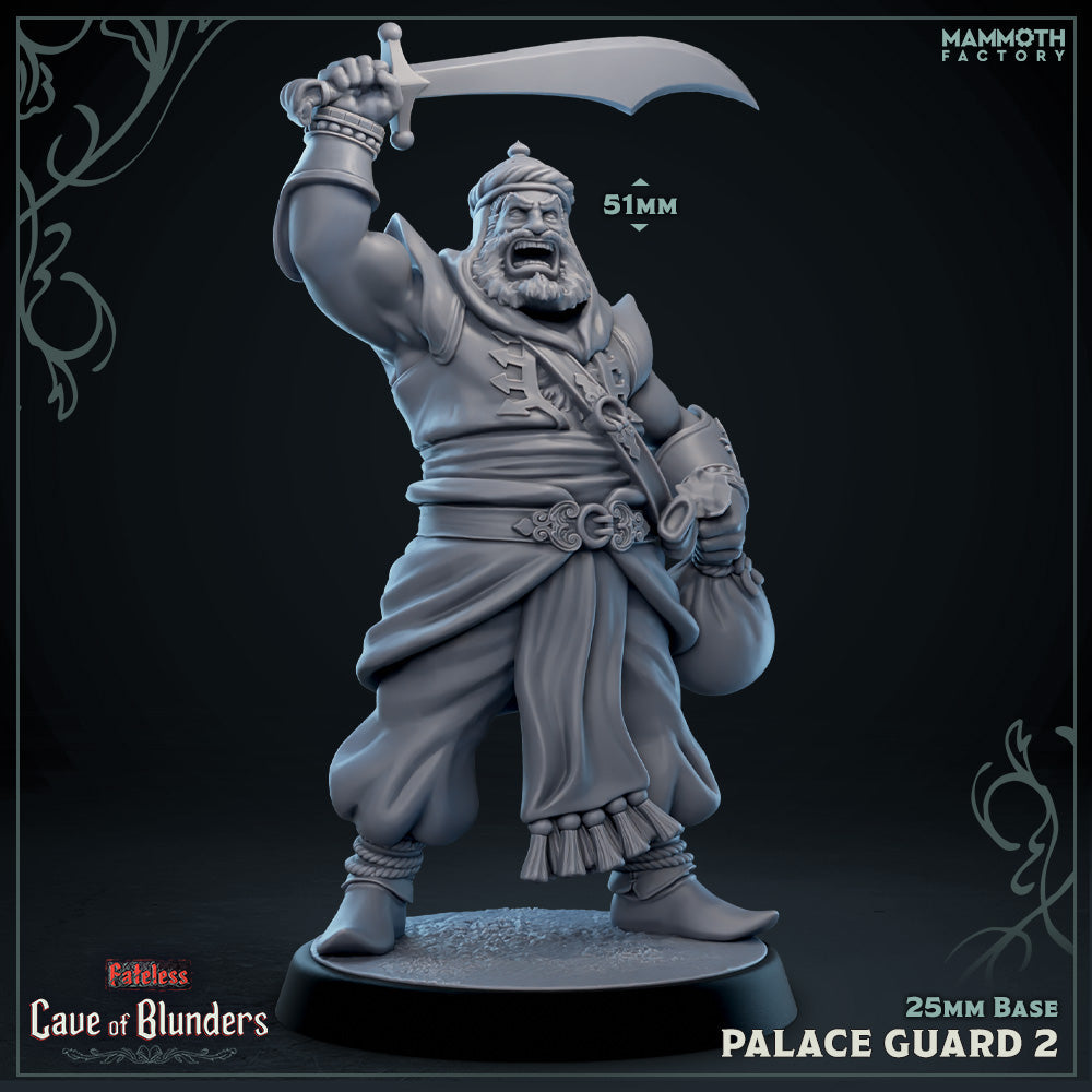Palace Guard with Scimitar: Sculpt 2 (Male Human Fighter) (Online Only)