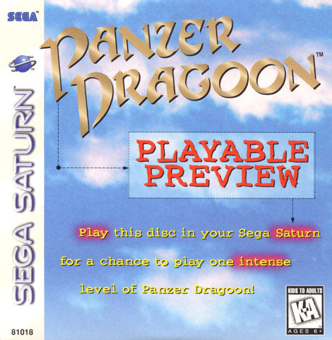 Panzer Dragoon: Playable Preview (Sega Saturn) (ONLINE ORDER ONLY)