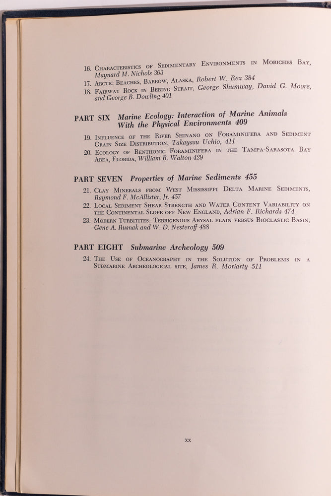 Papers in Marine Geology (ONLINE ORDER ONLY)