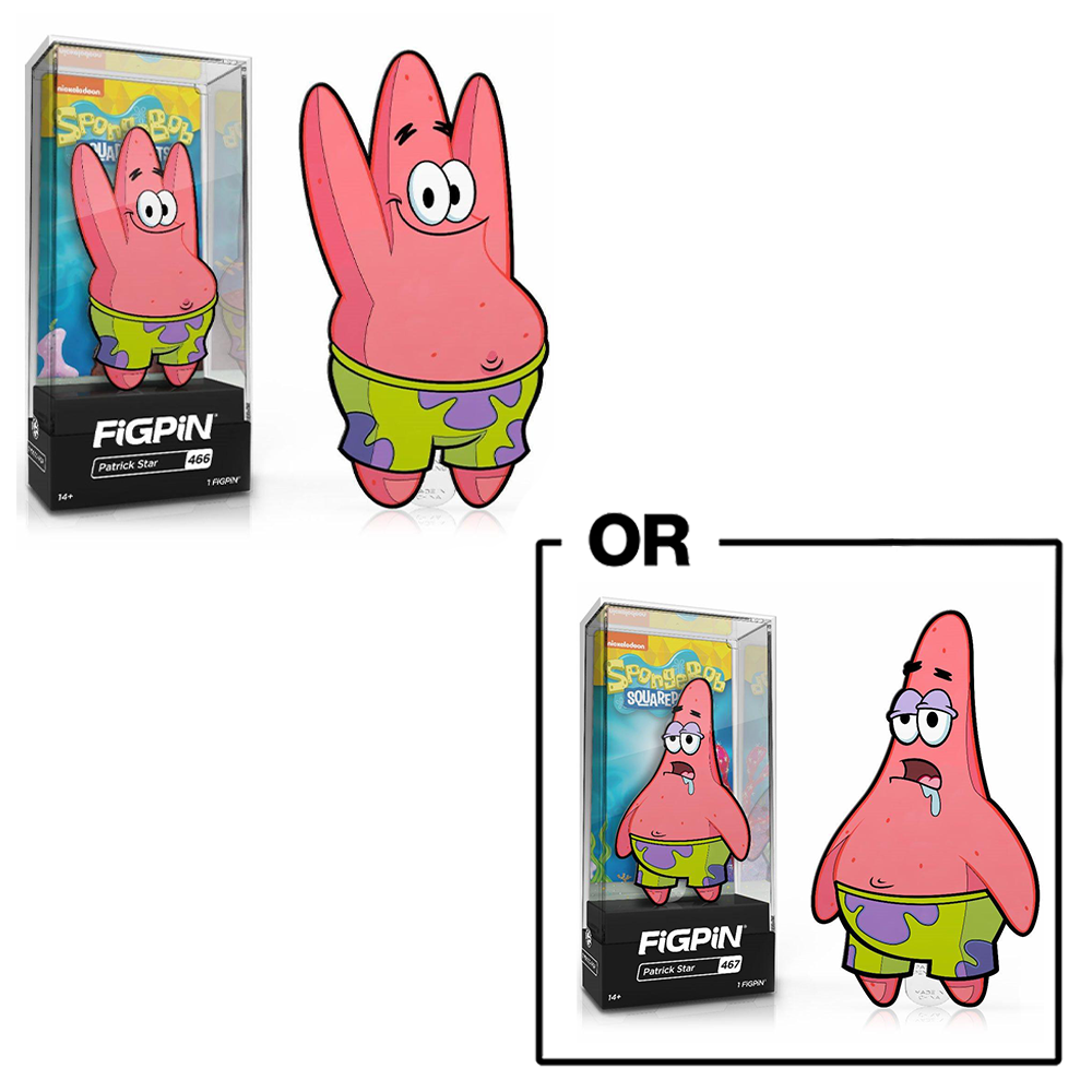 FiGPiN: Spongebob - Patrick Star #466/#467 (ONLINE ORDER ONLY)