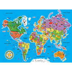 Explorer - World Map 60 Piece Jigsaw Puzzle (ONLINE ORDER ONLY)