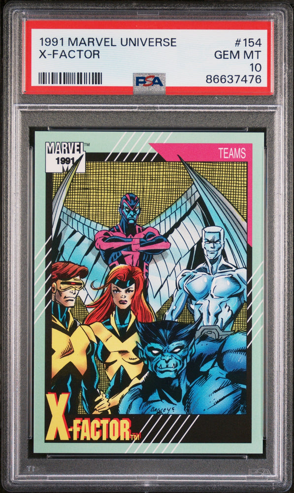 1991 MARVEL UNIVERSE X-FACTOR  #154 - PSA 10 (Online Order Only)