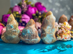Peach Moonstone Crystal Flames (ONLINE ORDER ONLY)